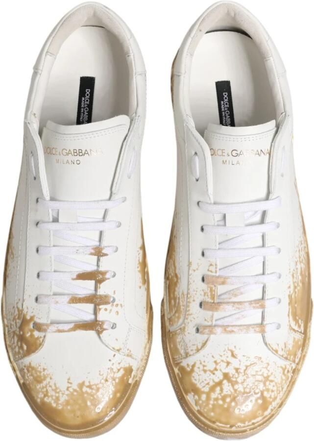 Dolce & Gabbana Paint Effect Low Top Sneakers - Foto 2
