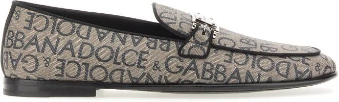 Dolce & Gabbana Pantofola Jacquard Logo Spalmato