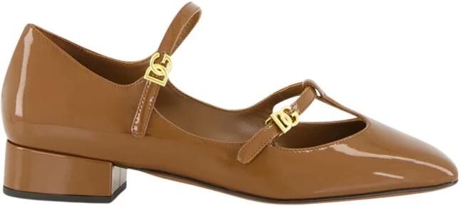 Dolce & Gabbana Patent Mary Jane Pumps met halfhoge hak