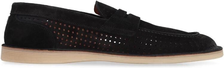 Dolce & Gabbana Perforated Suede Loafers