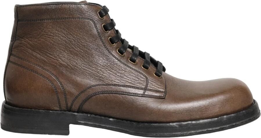 Dolce & Gabbana Bruine Paardenleren Perugino Schoenen Brown Heren