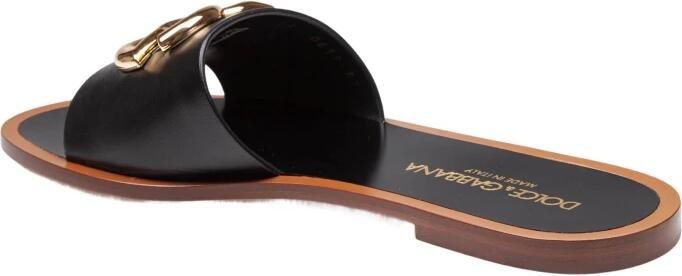 Dolce & Gabbana Platte Slippers van Kalfsleer - Foto 2