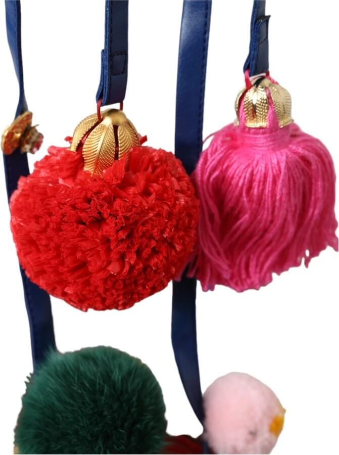 Dolce & Gabbana Multicolor Pom Bont Wrap Sandalen - Foto 2