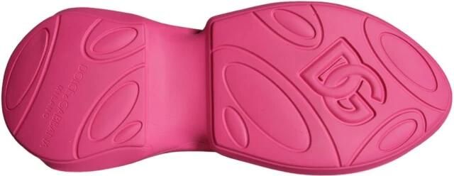 Dolce & Gabbana Roze Logo Print Hoge Sneakers Pink Heren - Foto 2