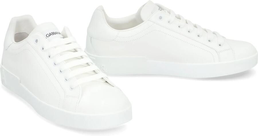 Dolce & Gabbana Leren lage sneakers ronde neus White Heren - Foto 4