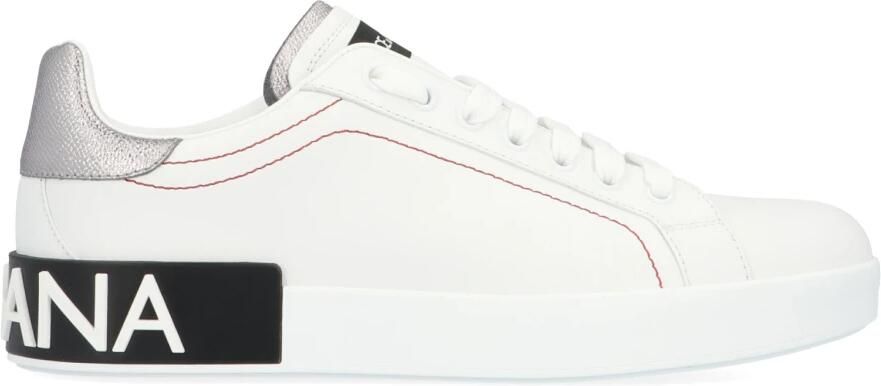 Dolce&Gabbana Low-Top Sneakers Portofino' Sneakers – White And Black in wit