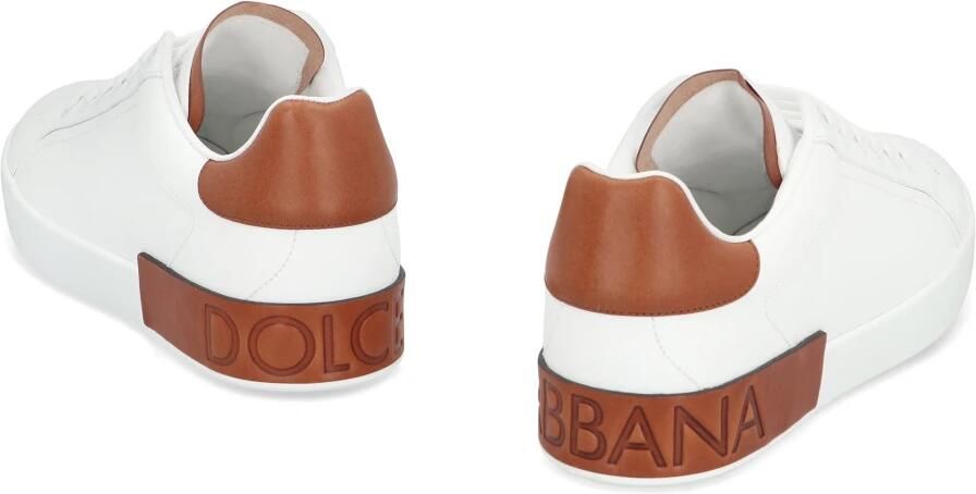 Dolce & Gabbana Portofino sneaker van kalfsleer met logo - Foto 2