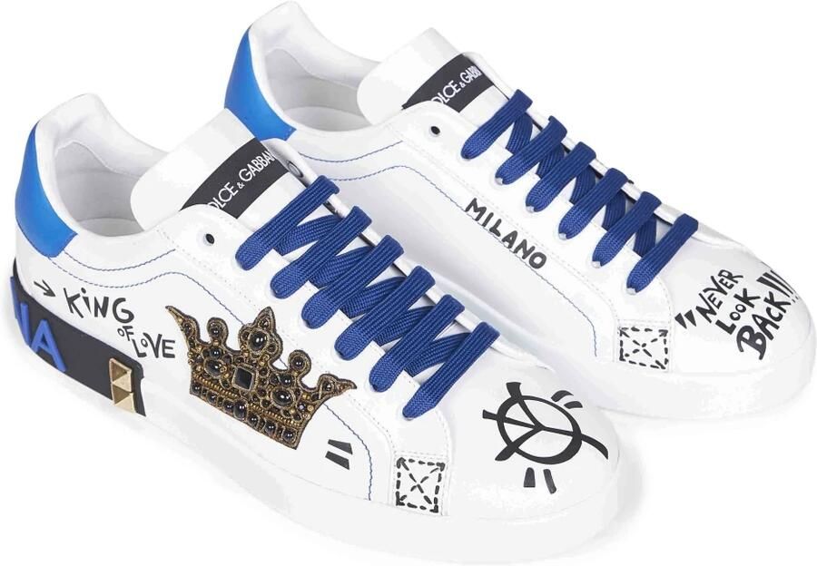 Dolce & Gabbana Portofino Leather Sneakers - Foto 2