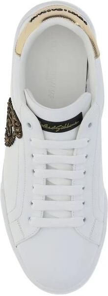 Dolce & Gabbana Portofino Leren Sneakers - Foto 4