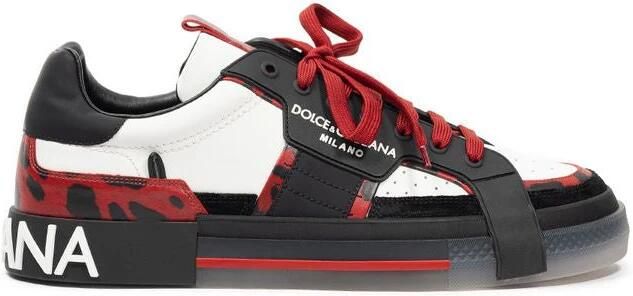 Dolce & Gabbana Portofino Low Top Leren Sneakers - Foto 2