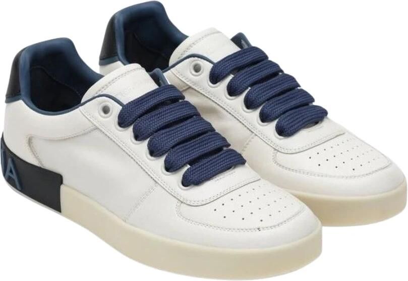 Dolce & Gabbana Portofino Nappa Leren Sneakers