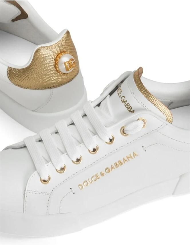 Dolce&Gabbana Low-Top Sneakers 'Portofino' Sneakers in wit - Foto 2