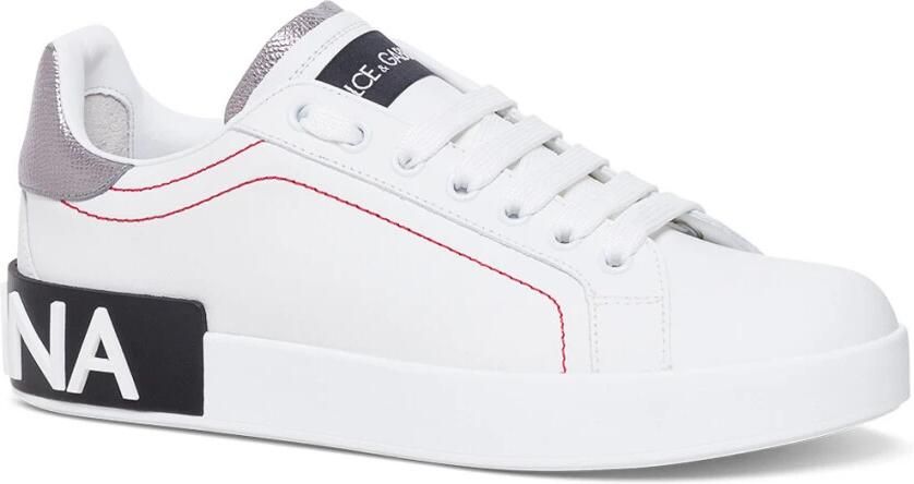 Dolce&Gabbana Low-Top Sneakers Portofino' Sneakers – White And Black in wit