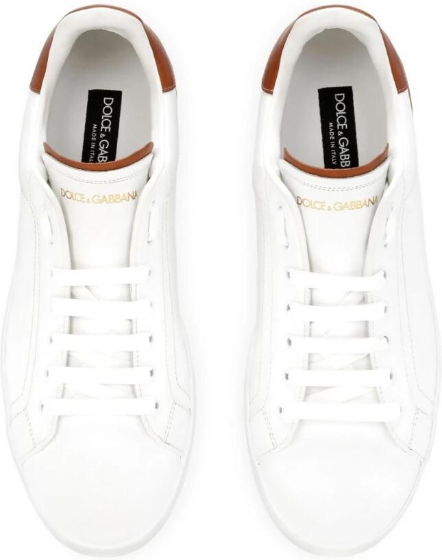 Dolce & Gabbana Portofino sneaker van kalfsleer met logo - Foto 2