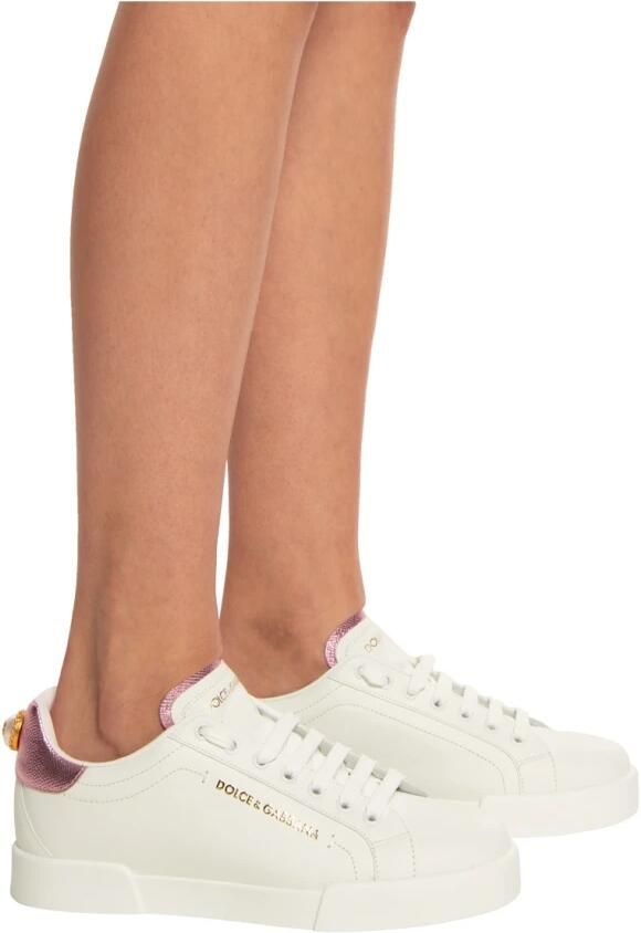 Dolce & Gabbana Portofino Sneakers met Parelversiering White Dames - Foto 2