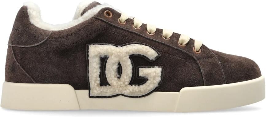 Dolce & Gabbana Portofino Suede Sneakers