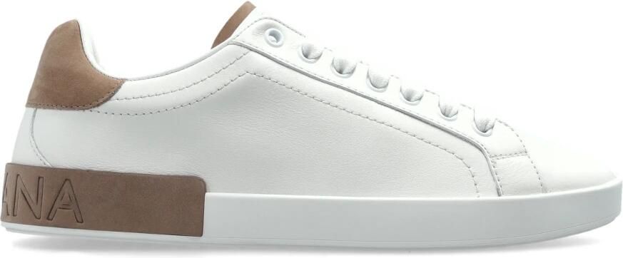 Dolce & Gabbana Portofino Calfskin Low-Top Sneakers