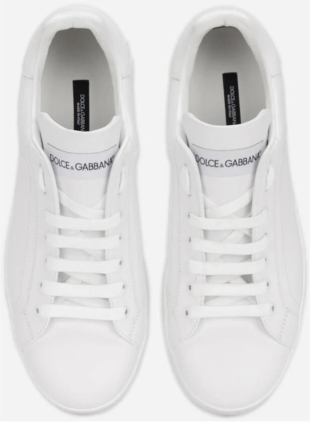Dolce & Gabbana Leren lage sneakers ronde neus White Heren - Foto 2