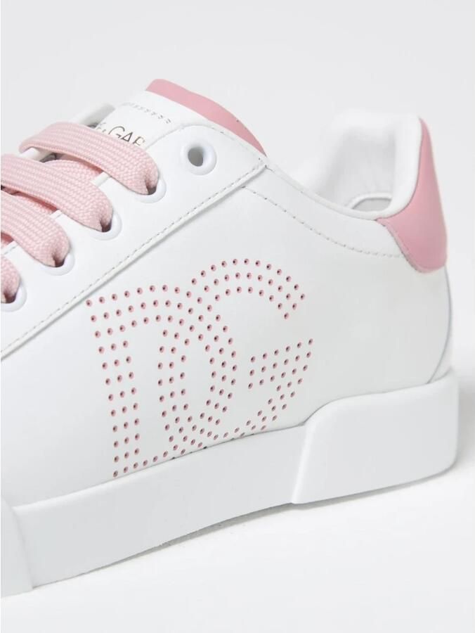 Dolce & Gabbana Portofino Sneakers met Geperforeerd Logo
