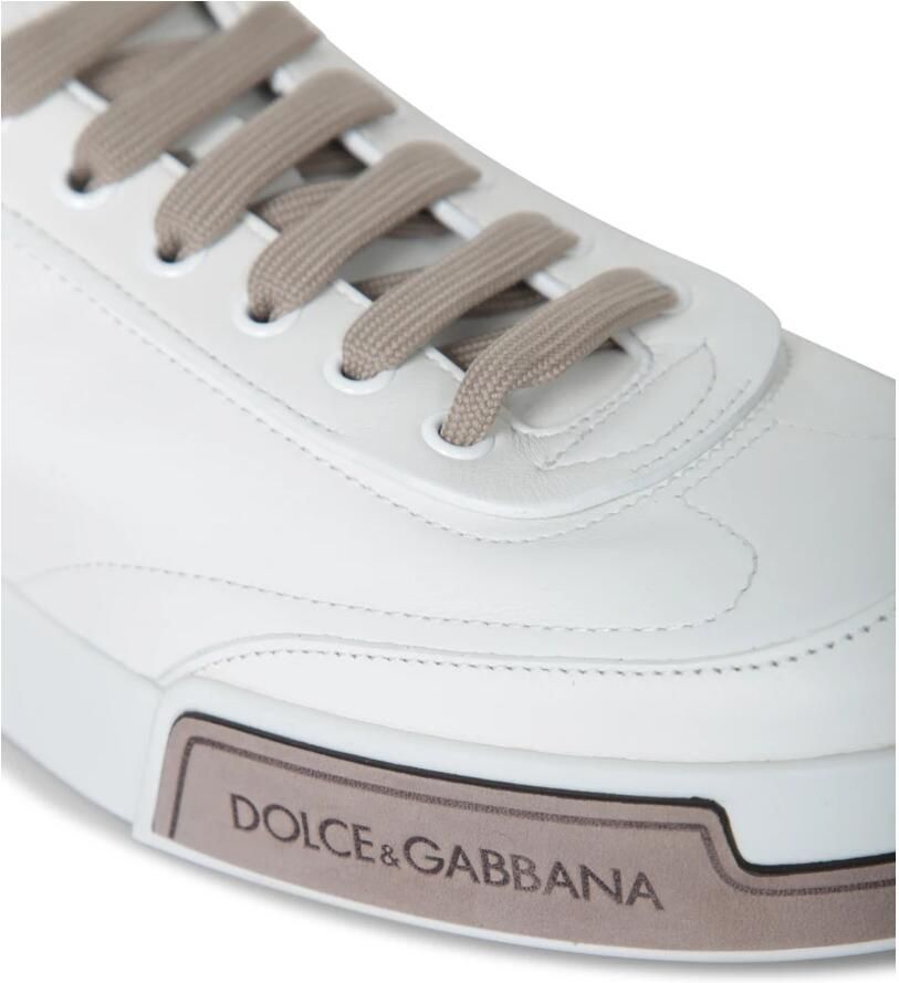 Dolce & Gabbana Portofino Yatch Sneakers Wit Duif Grijs White Heren
