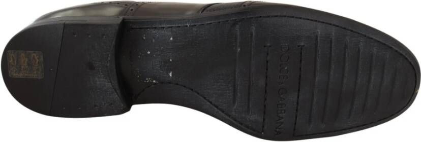 Dolce & Gabbana Prachtige Bruine Leren Oxford Kostuumschoenen met Hagedissenprint Brown Heren - Foto 5