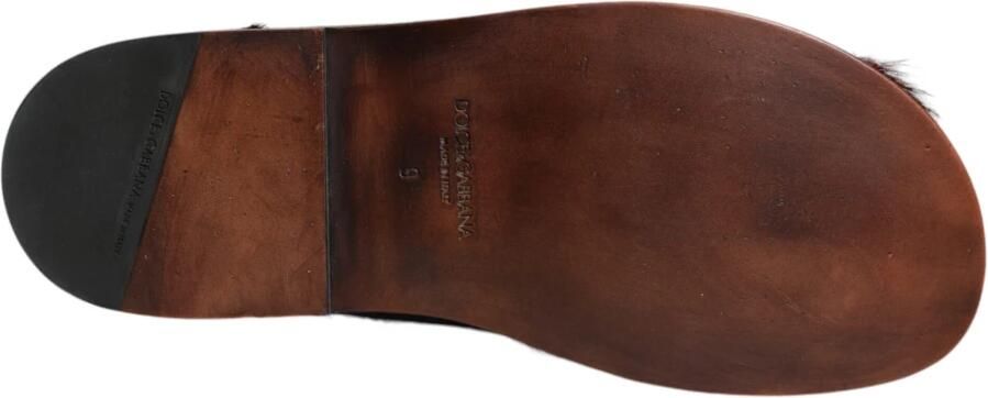 Dolce & Gabbana Gazelle Haar Leren Sandalen Schoenen - Foto 2