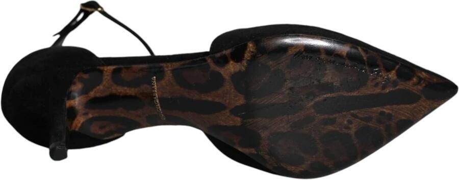Dolce & Gabbana Zwarte suède enkelbandpompen Black Dames - Foto 2