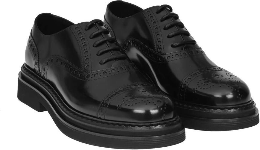 Dolce & Gabbana Veterschoenen in Oxford-stijl van leer Black Heren