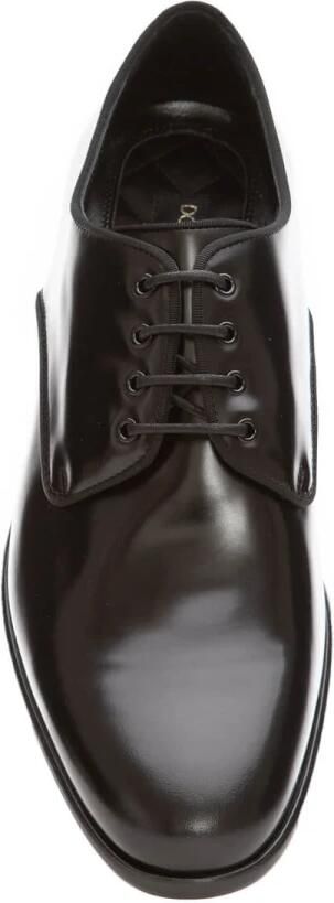 Dolce & Gabbana Zwarte platte schoenen Derby Antik Black Heren - Foto 4