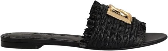 Dolce & Gabbana Raffia Braid Slipper