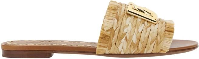 Dolce & Gabbana Raffia Braided Slipper