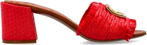 Dolce & Gabbana Raffia Mules
