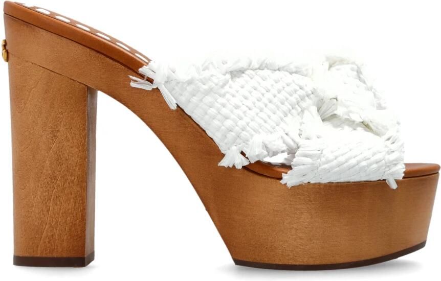 Dolce & Gabbana Raffia Platform Sandaal
