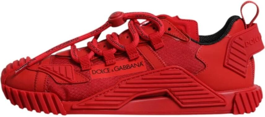 Dolce & Gabbana Rode Portofino Sneakers NS1 Low Top