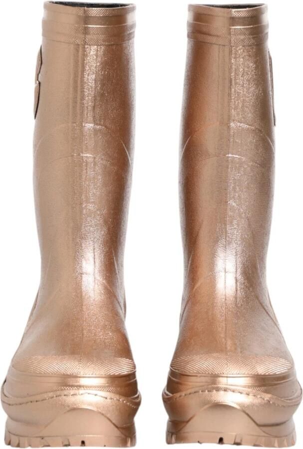 Dolce & Gabbana Roségouden Rubberen Pull-On Regenlaarzen - Foto 5