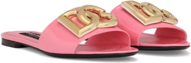 Dolce & Gabbana Instap Sandalen met Ronde Openeus Pink Dames - Foto 4