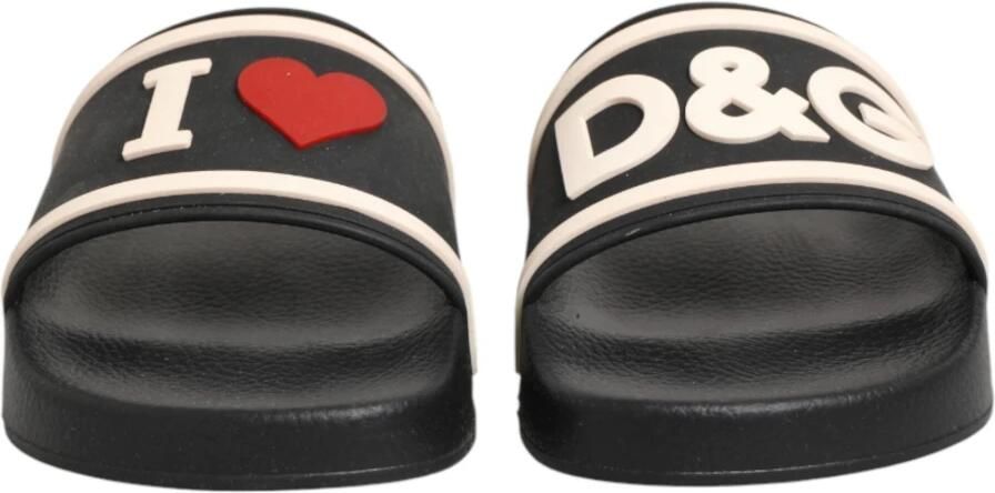 Dolce & Gabbana Teenslippers Sliders Zwart Dames - Foto 3