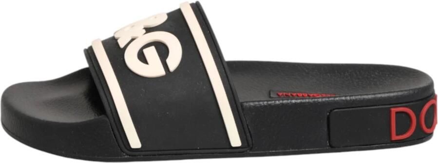 Dolce & Gabbana Teenslippers Sliders Zwart Dames - Foto 7