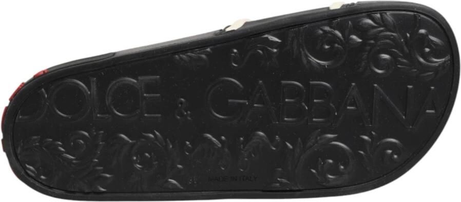 Dolce & Gabbana Teenslippers Sliders Zwart Dames - Foto 6