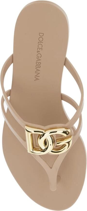 Dolce & Gabbana Rubber Strand Slippers met Logo - Foto 2