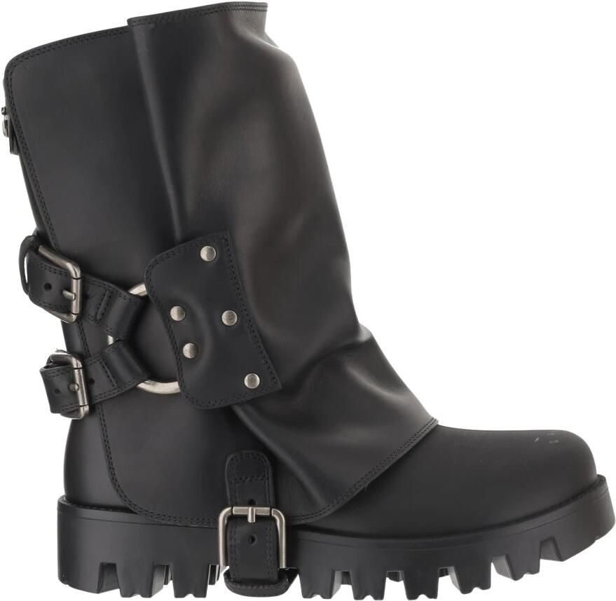 Dolce & Gabbana Rubberen en kalfsleren enkelboots - Foto 3