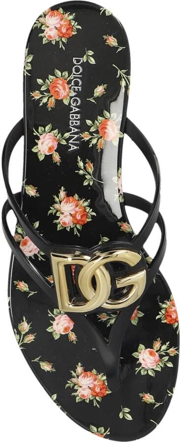 Dolce & Gabbana Rubberen slippers met logo - Foto 4