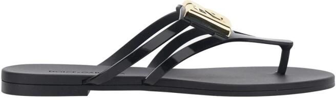 Dolce & Gabbana Rubberen strandslippers met logo - Foto 1