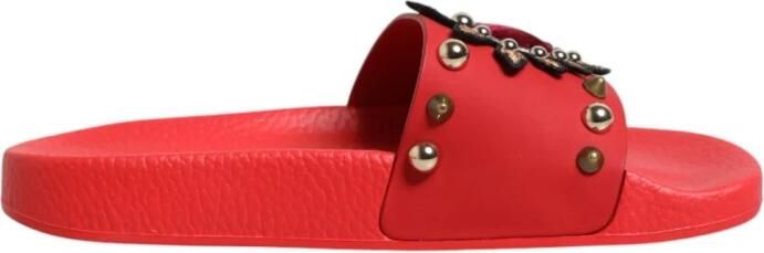 Dolce & Gabbana Sacred Heart Stud Slippers