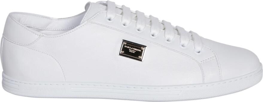 Dolce & Gabbana Saint Tropez Plaque Sneakers Moderne Herenschoenen in het Wit White Heren - Foto 3