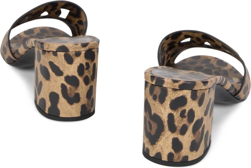 Dolce & Gabbana Leo-print Kalfsleren Mules - Foto 2