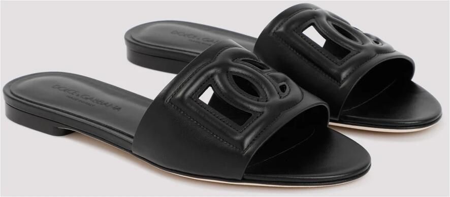Dolce & Gabbana Glij in stijl met deze sliders van hoogwaardige stof Black Dames