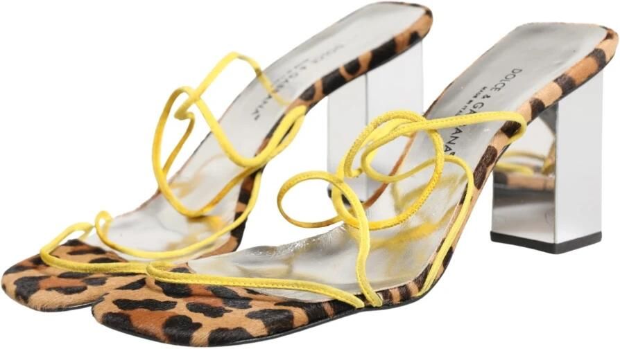 Dolce & Gabbana Sandalen met blokhak - Foto 4