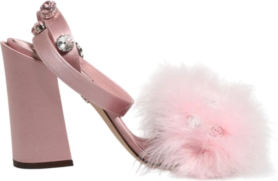 Dolce & Gabbana Sandalen met pailletten en enkelbandje