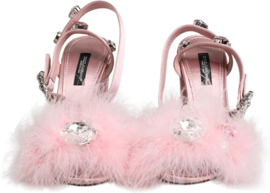 Dolce & Gabbana Sandalen met pailletten en enkelbandje - Foto 4